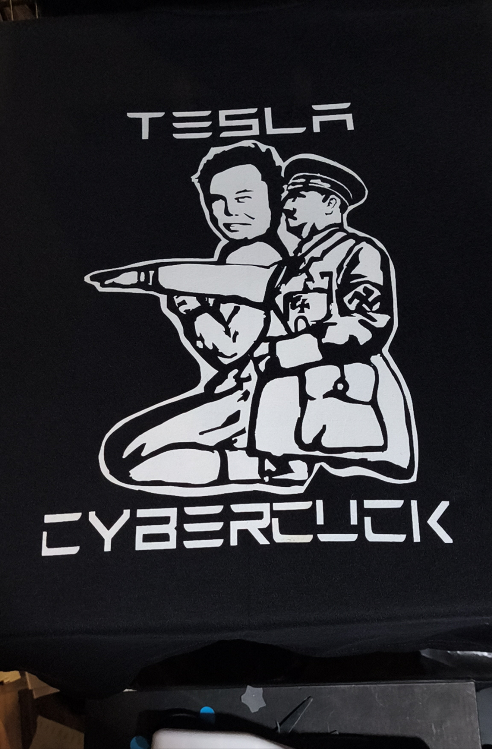 Tesla Cybercuck T-shirt Version 2.0 Tesla Cybertruck Parody T-shirt Elon Musk Funny Mock Tesla Satire Shirt