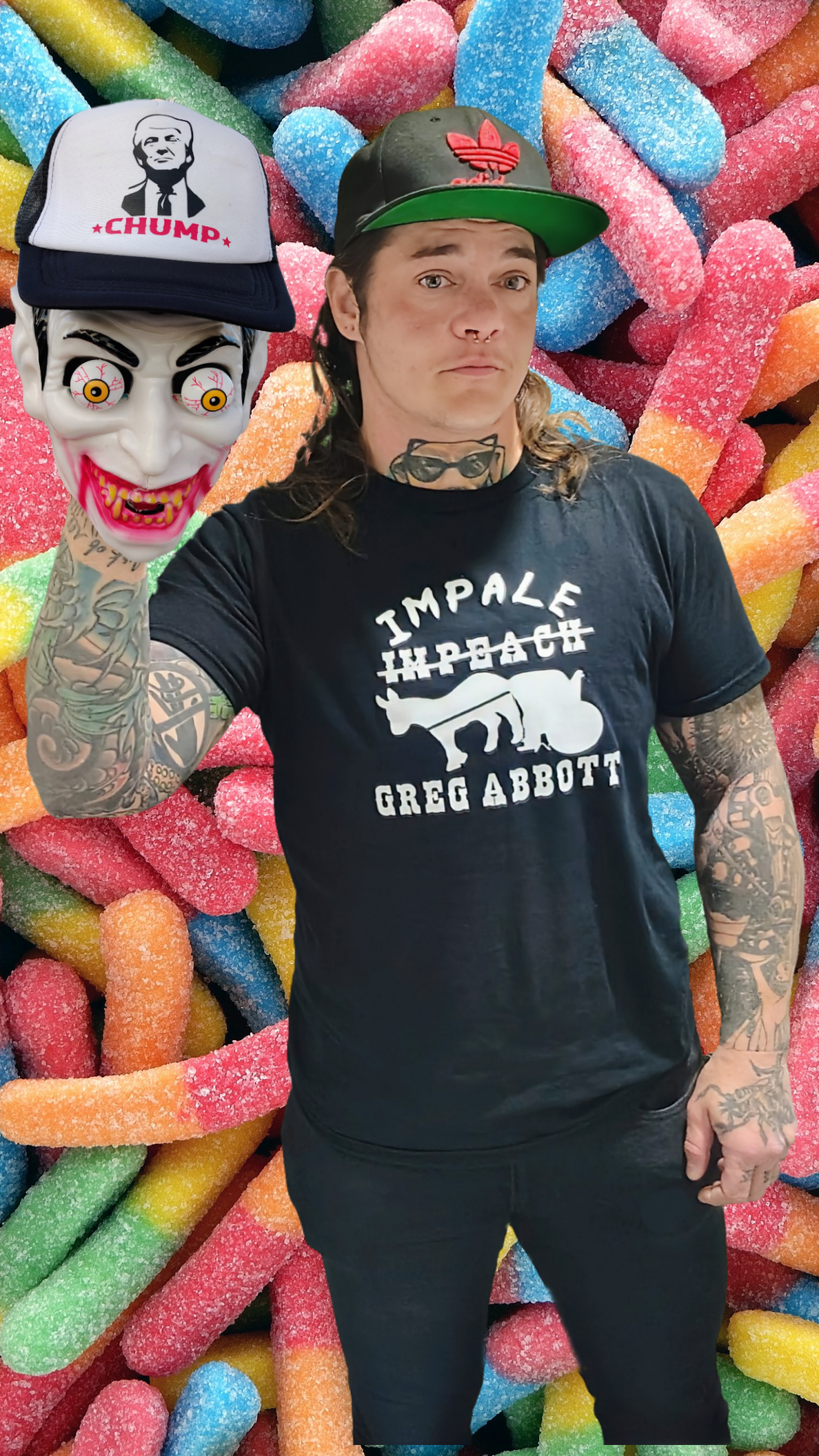 Impeach / Impale Greg Abbott T-shirt