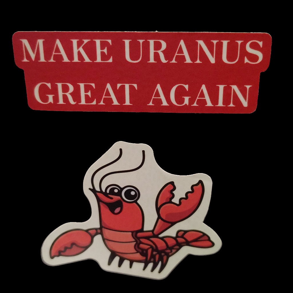 Make Uranus Great Again Die Cut Vinyl Stickers