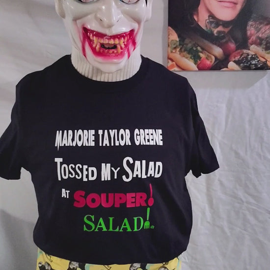 Marjorie Taylor Greene Tossed My Salad at Souper Salad T-shirt MAGA Parody Satire Shirt Queeriosities Original
