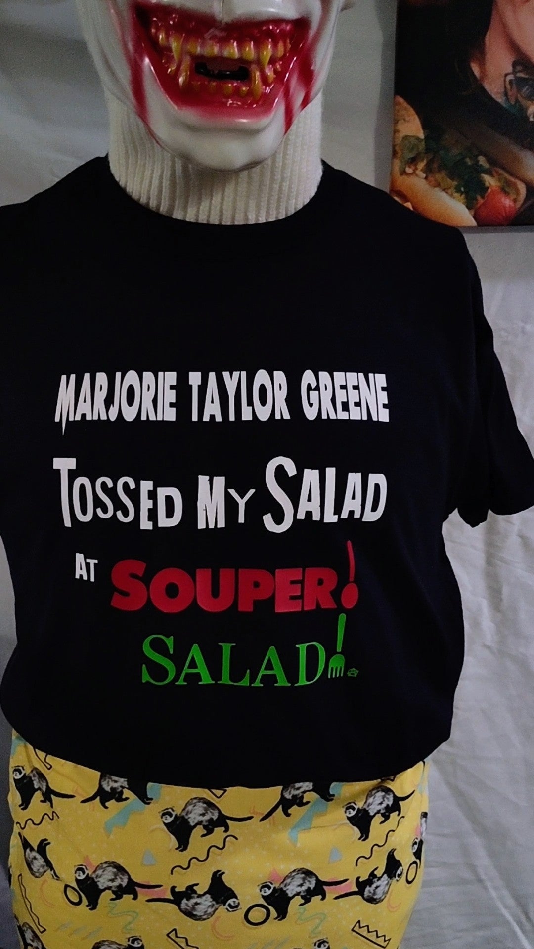 Marjorie Taylor Greene Tossed My Salad at Souper Salad T-shirt MAGA Parody Satire Shirt Queeriosities Original