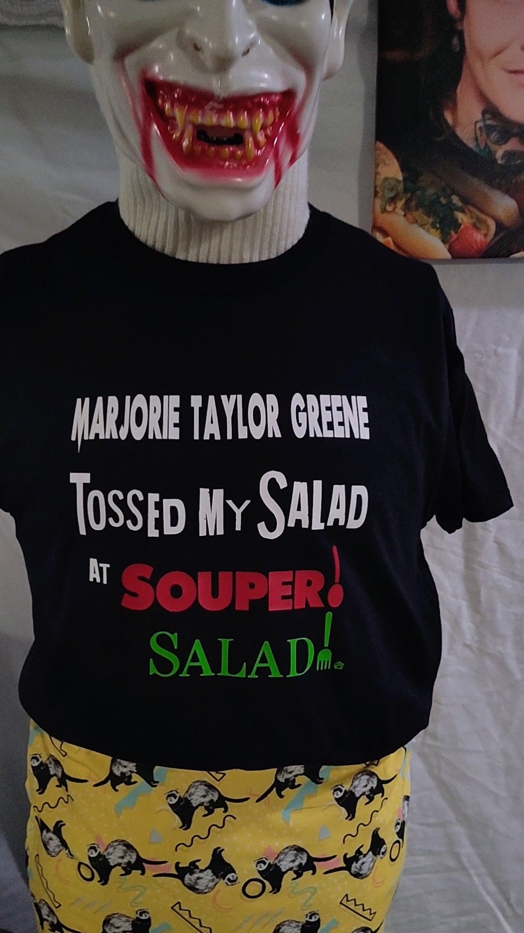 Marjorie Taylor Greene Tossed My Salad at Souper Salad T-shirt MAGA Parody Satire Shirt Queeriosities Original